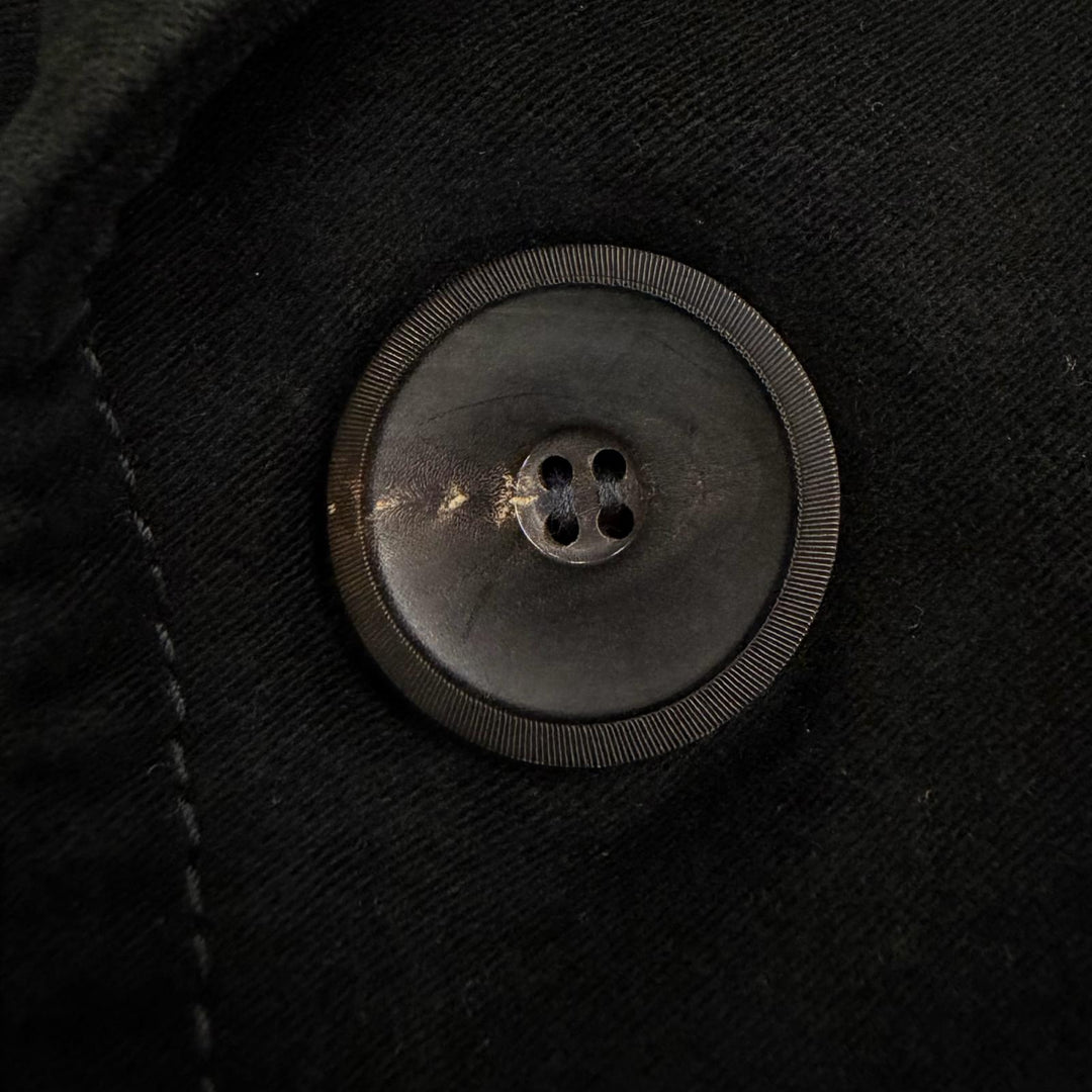 Very Good GUCCI Chester coat black cotton mens 52 146176