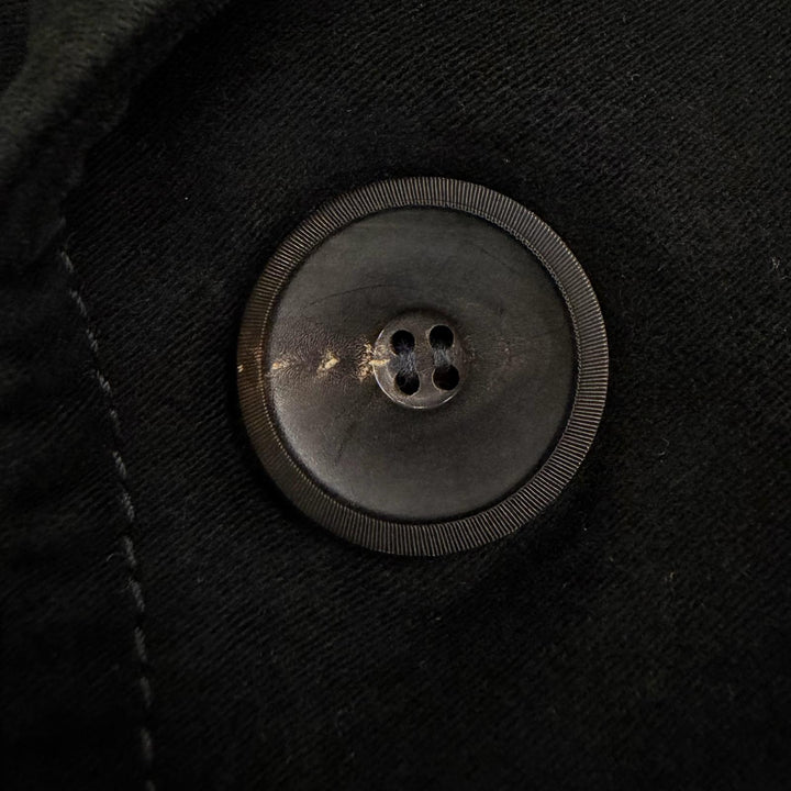 Very Good GUCCI Chester coat black cotton mens 52 146176