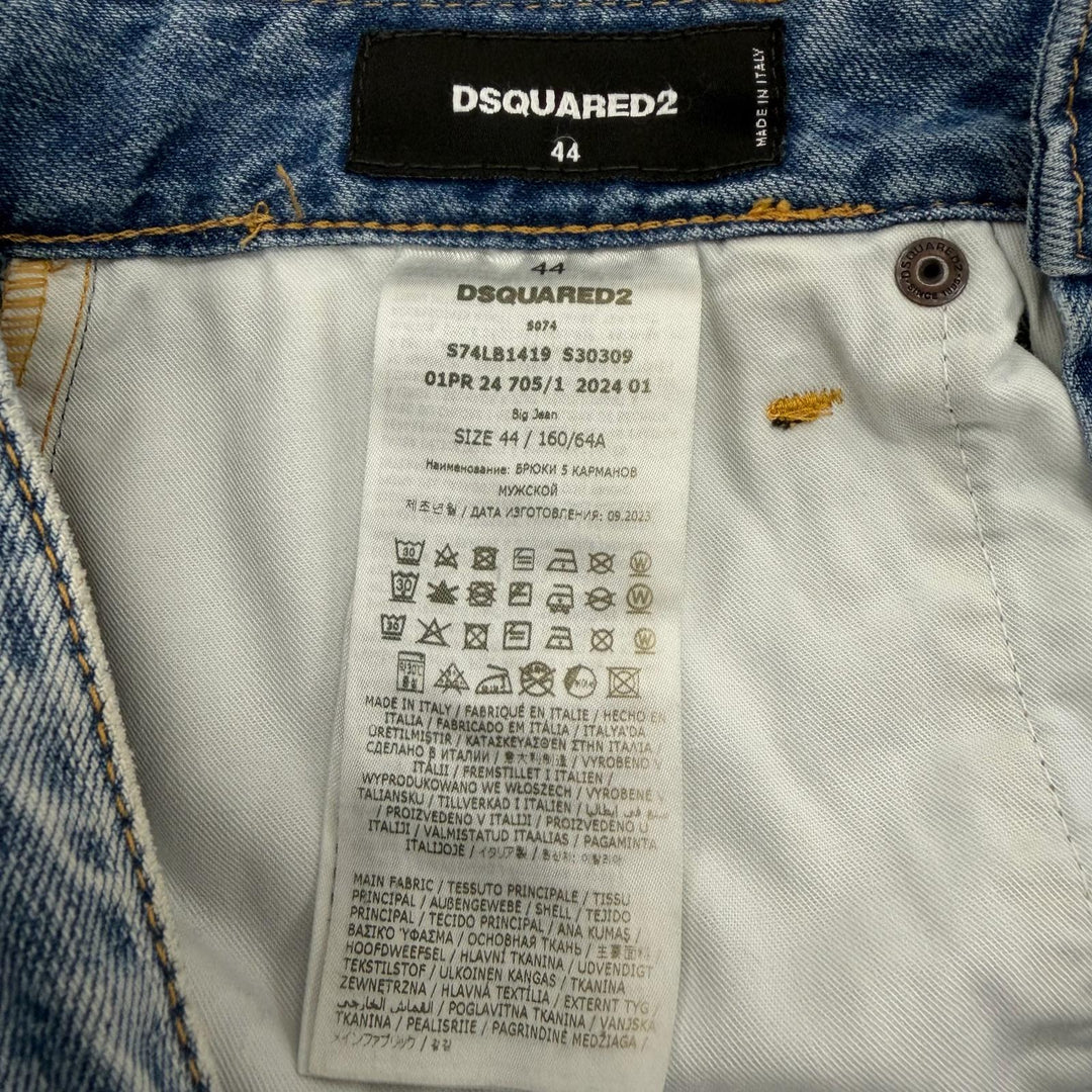 Great DSQUARED2 Denim pants blue cotton mens 44 S74LB1419