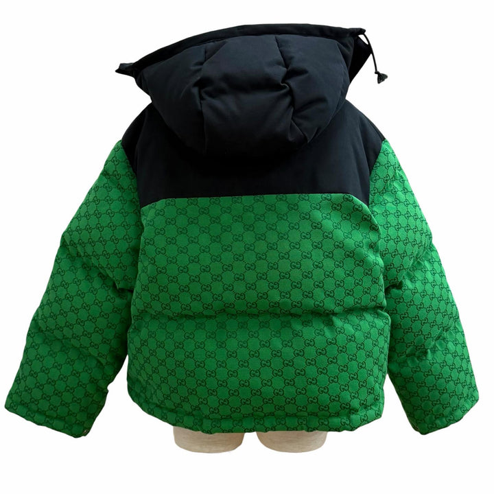 Excellent GUCCI×THE NORTH FACE Down jacket green cotton Women XS 670908