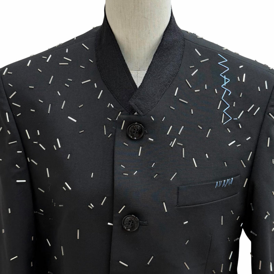 Excellent MARNI Jacket black Virgin wool Women 38 GIMA0283QS