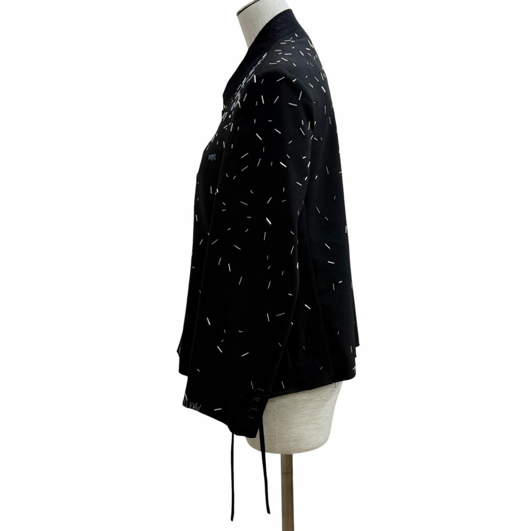 Excellent MARNI Jacket black Virgin wool Women 38 GIMA0283QS