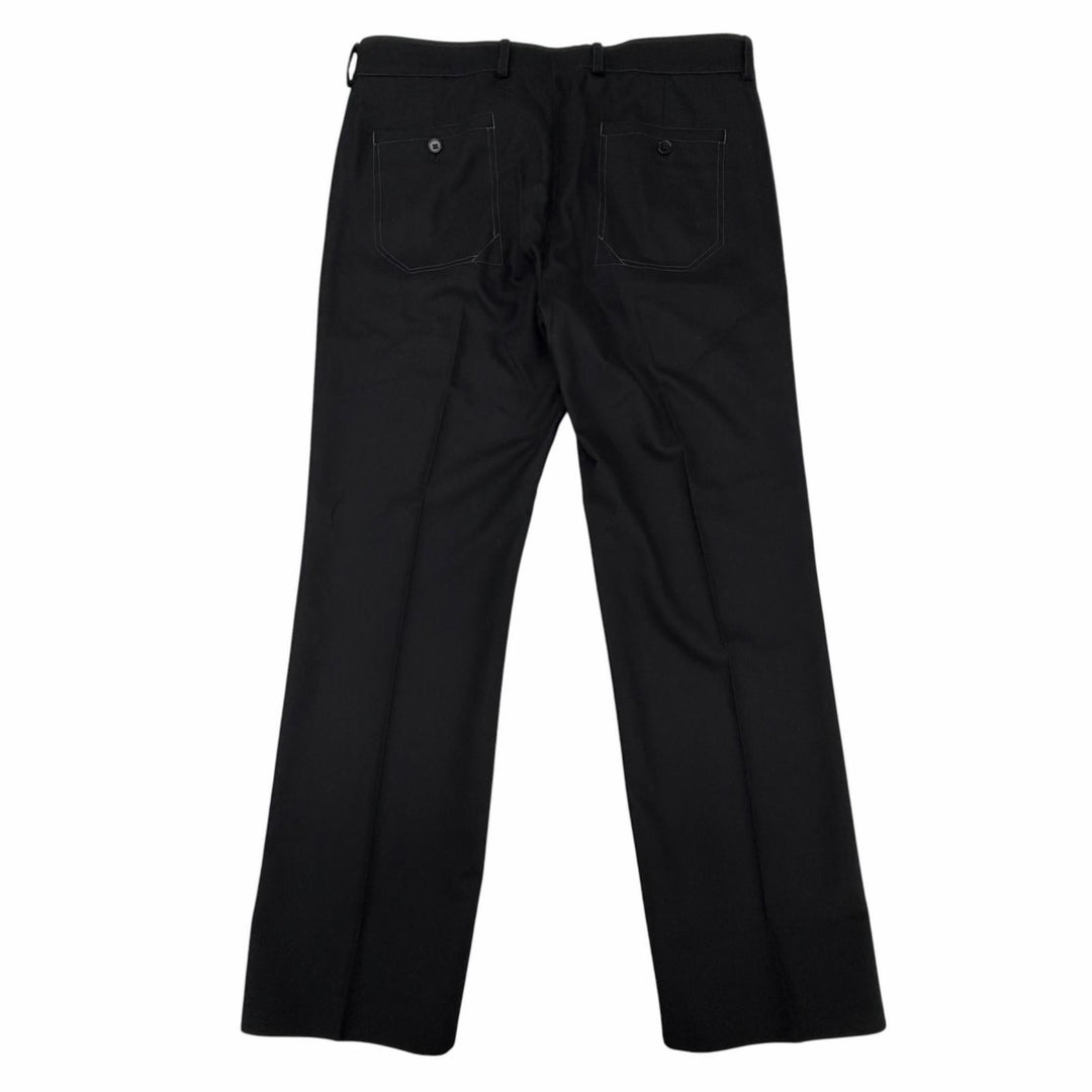 Excellent HERMES Pants slacks black wool mens 44