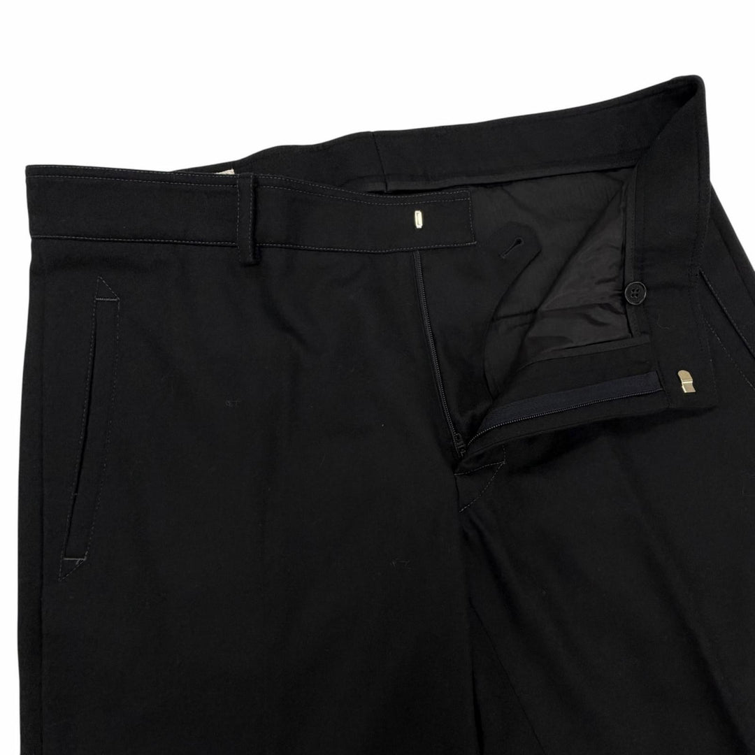 Excellent HERMES Pants slacks black wool mens 44