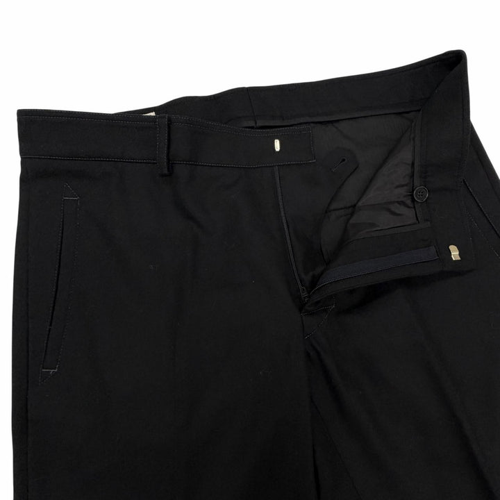 Excellent HERMES Pants slacks black wool mens 44