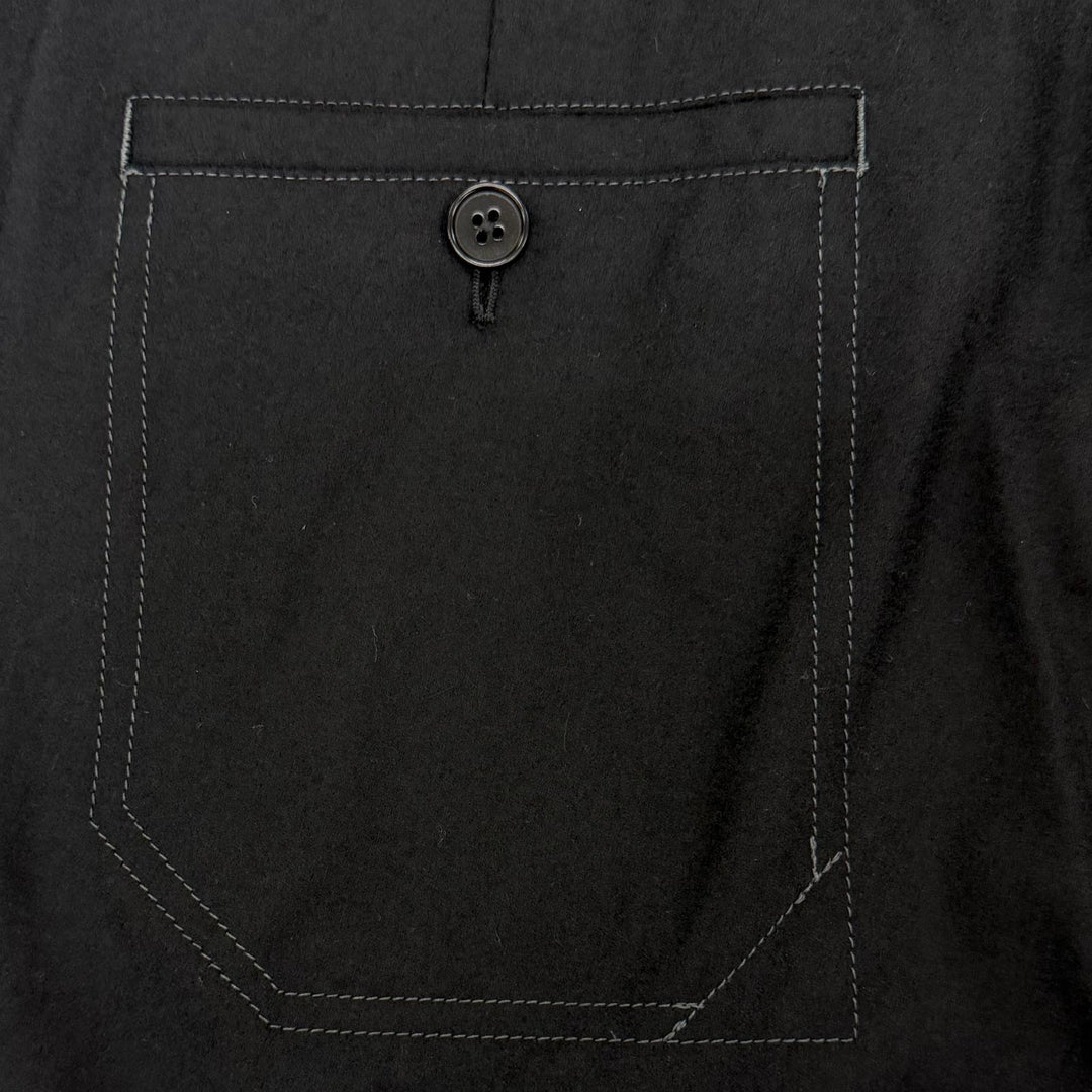 Excellent HERMES Pants slacks black wool mens 44