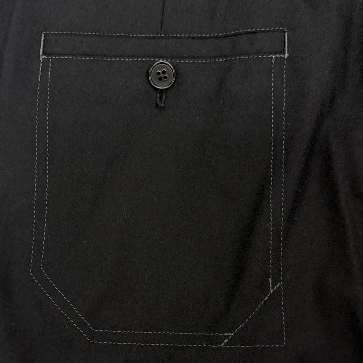 Excellent HERMES Pants slacks black wool mens 44