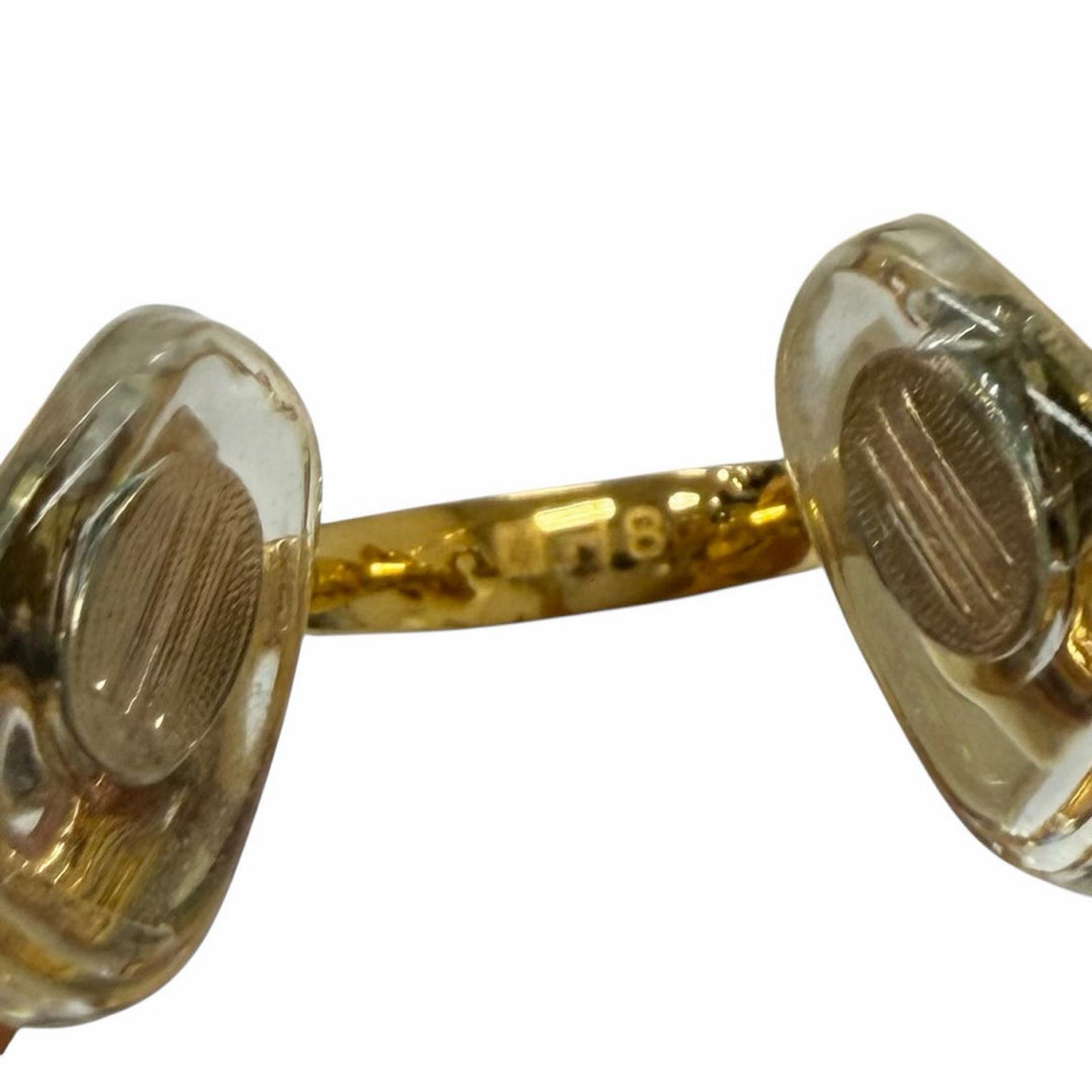 Great Cartier Glasses 2C Decor Two-Point Rimless gold ー mens