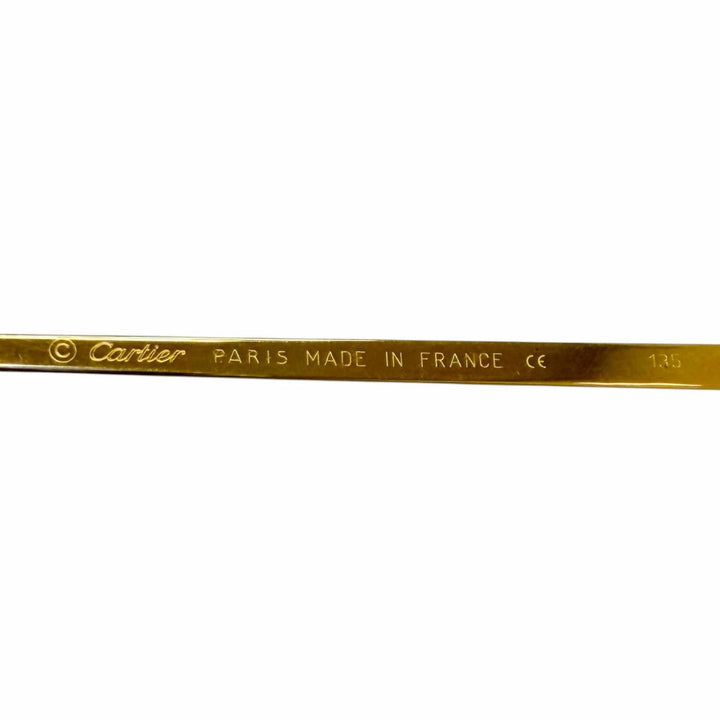 Very Good Cartier Glasses Trinity 2C Decor Two-Point Rimless Glasses