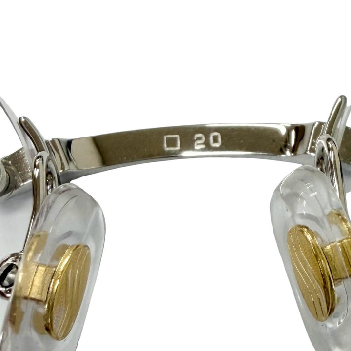Great Cartier Glasses Santos de Cartier Rimless Oval Silver mens