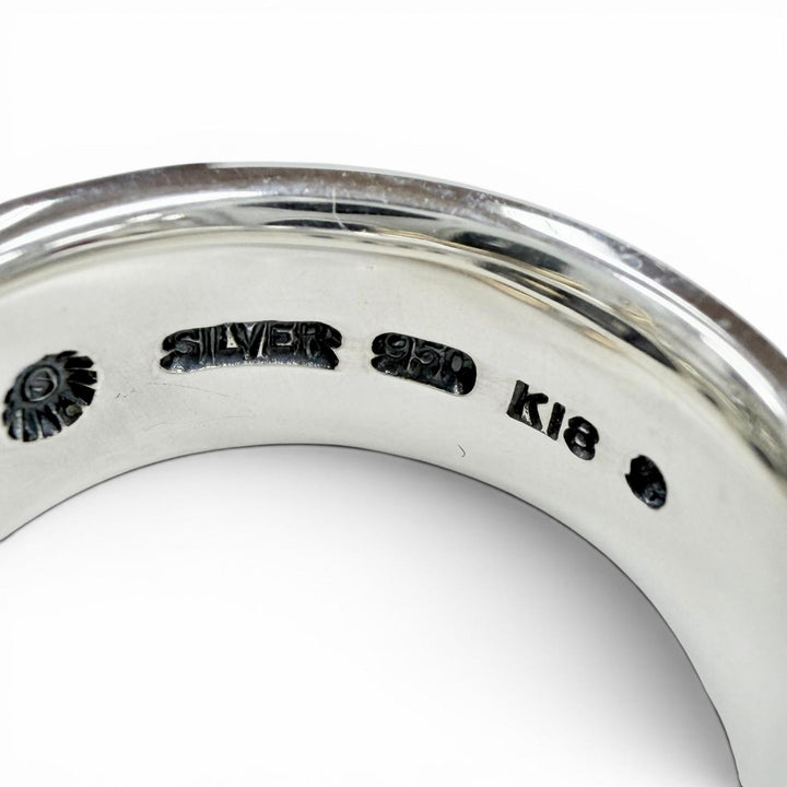 Excellent PUERTA DEL SOL Ring ring 12 diamonds, 0.15ct Silver SV950 mens