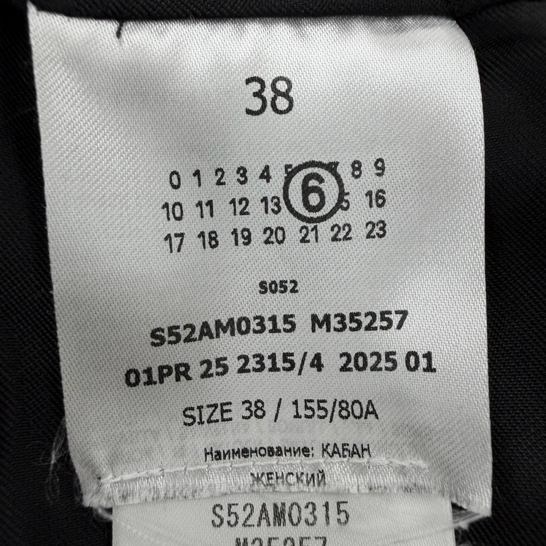 Excellent MM6 Maison Margiela Jacket black Nylon Women 38 S52AM0315