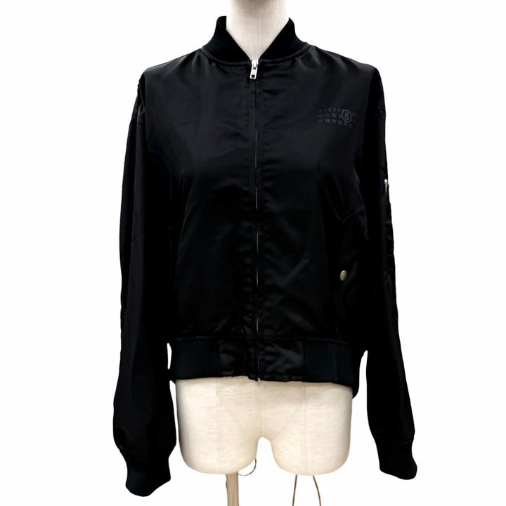 Excellent MM6 Maison Margiela Jacket black Nylon Women 38 S52AM0315