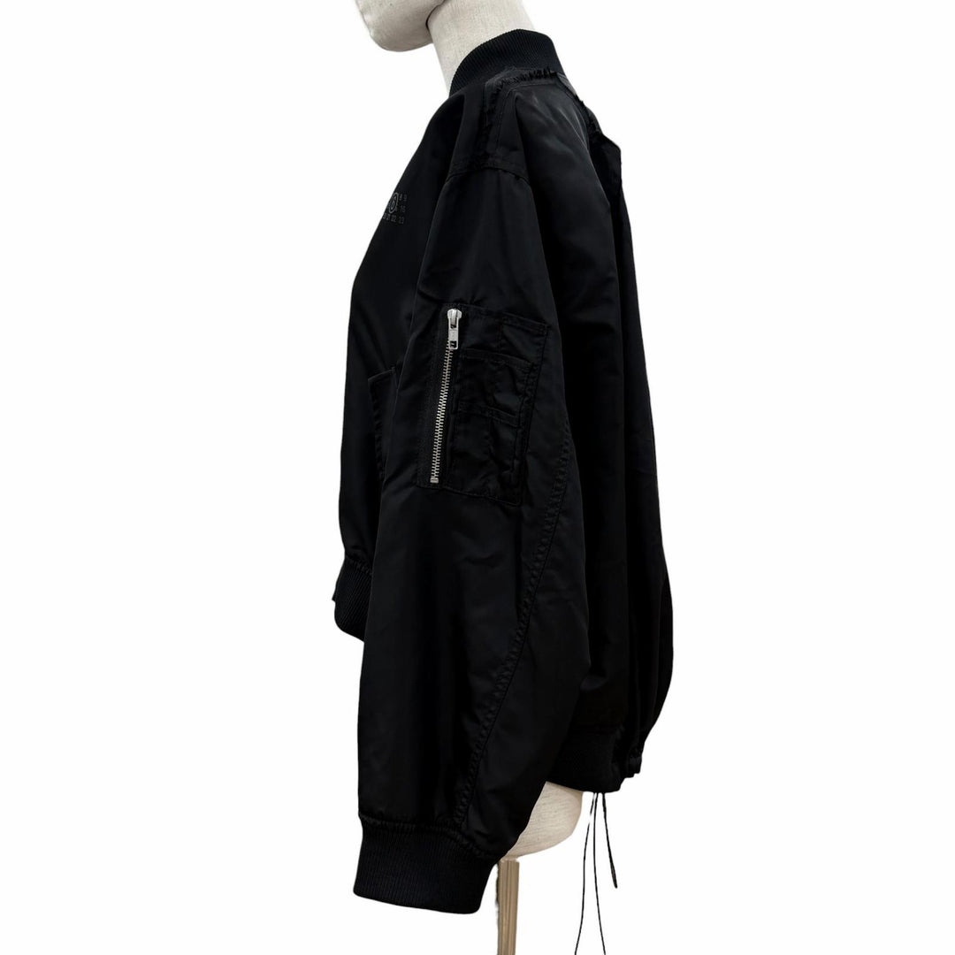 Excellent MM6 Maison Margiela Jacket black Nylon Women 38 S52AM0315