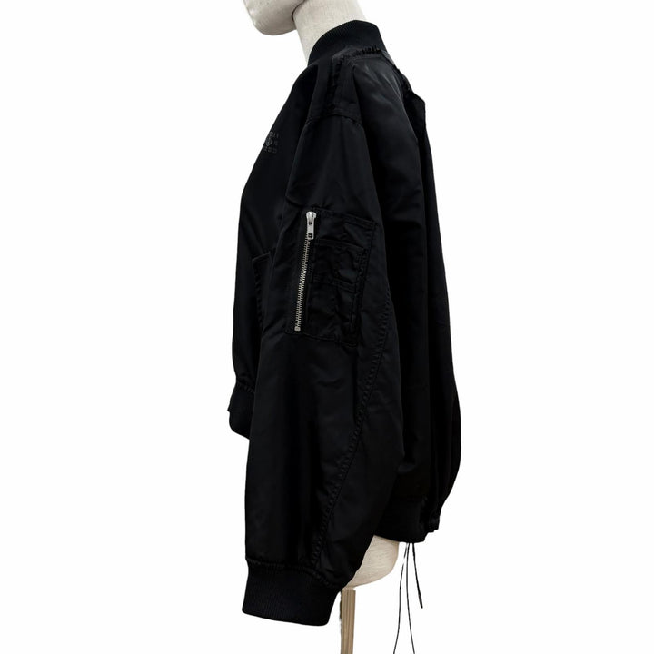 Excellent MM6 Maison Margiela Jacket black Nylon Women 38 S52AM0315