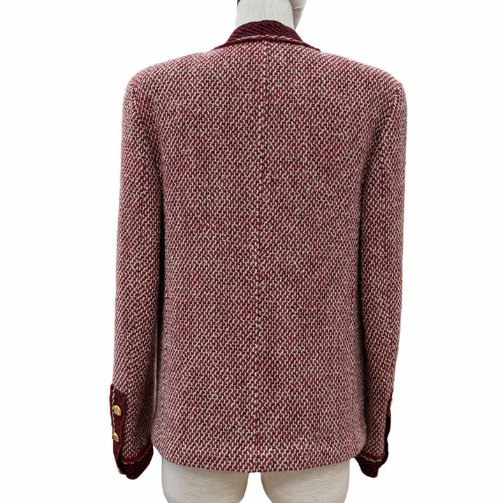 Very Good CHANEL BOUTIQUE Jacket Red wool Women 38 98A P11572