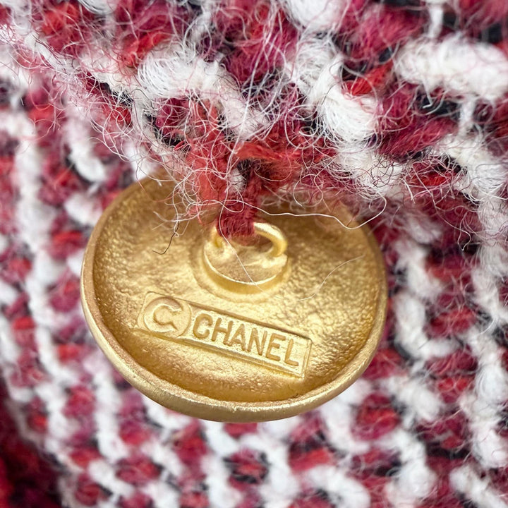 Very Good CHANEL BOUTIQUE Jacket Red wool Women 38 98A P11572