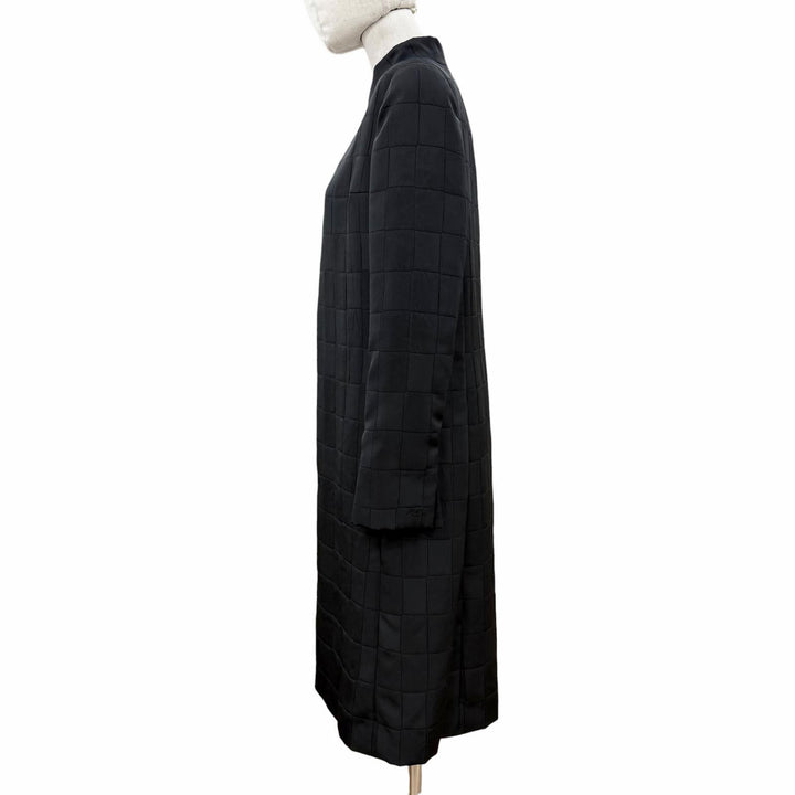 Excellent CHANEL coat COCO Mark black polyester Women 38 00A P16475