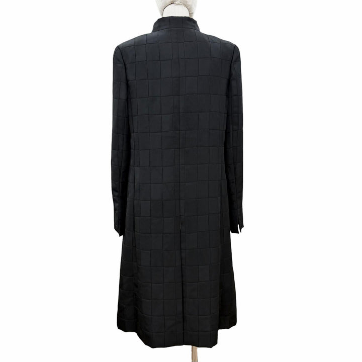 Excellent CHANEL coat COCO Mark black polyester Women 38 00A P16475