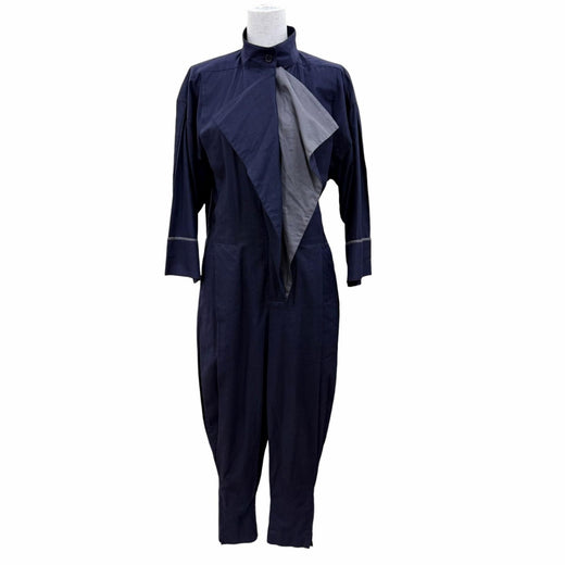 Great ISSEY MIYAKE Overall Original tag 70's archive all-in-one jumpsuit Navy 9