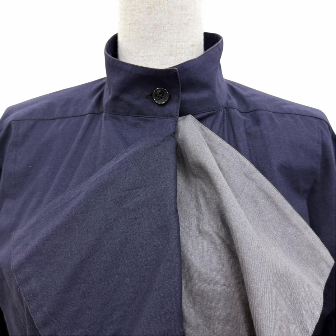 Great ISSEY MIYAKE Overall Original tag 70's archive all-in-one jumpsuit Navy 9