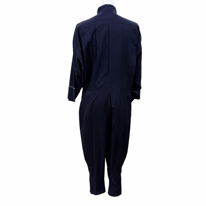 Great ISSEY MIYAKE Overall Original tag 70's archive all-in-one jumpsuit Navy 9