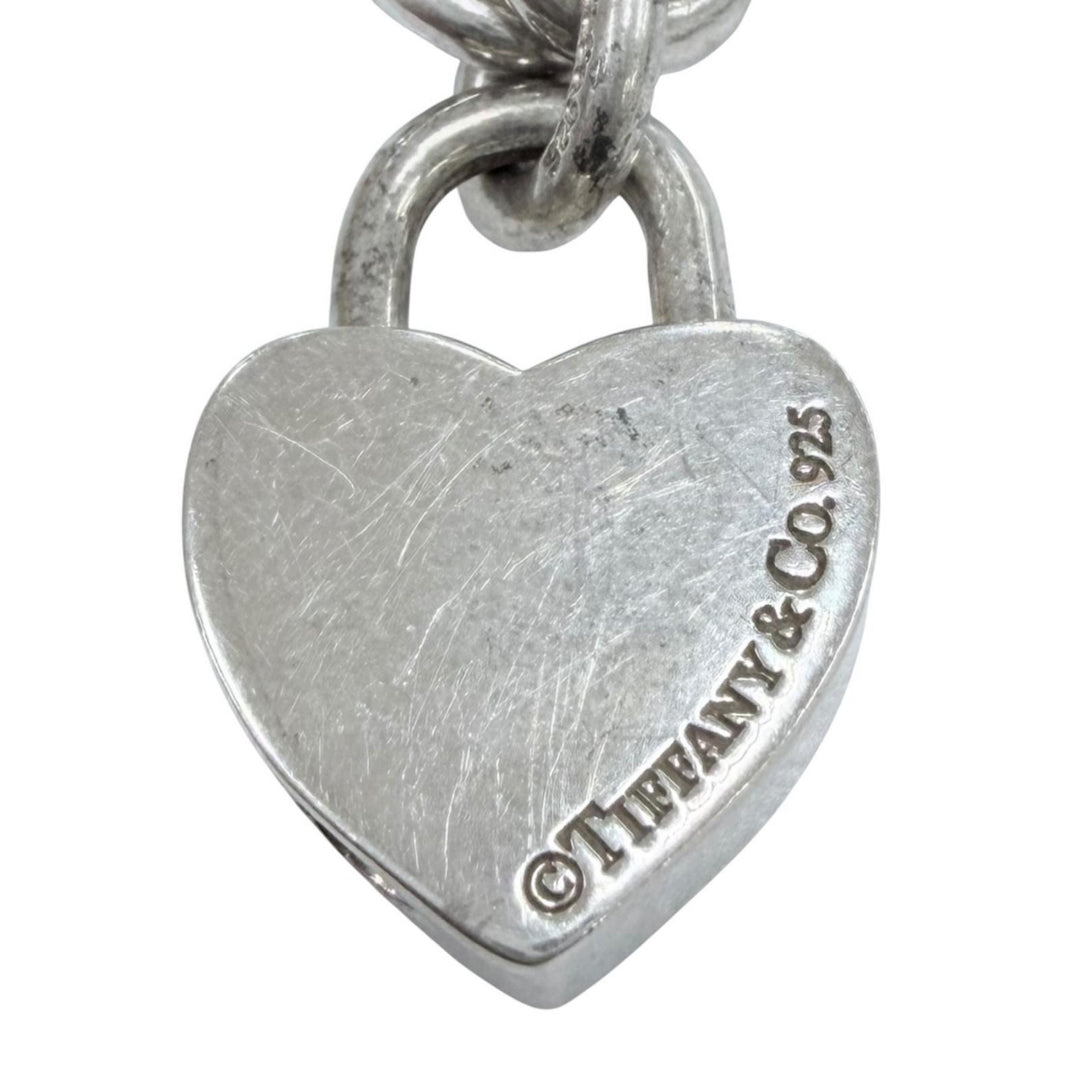 Great TIFFANY&Co. Necklace Return to Heart Lock Choker Choker Silver 925 Women