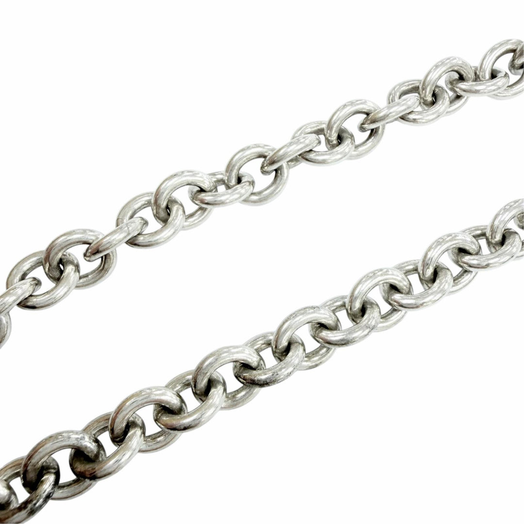 Great TIFFANY&Co. Necklace Return to Heart Lock Choker Choker Silver 925 Women