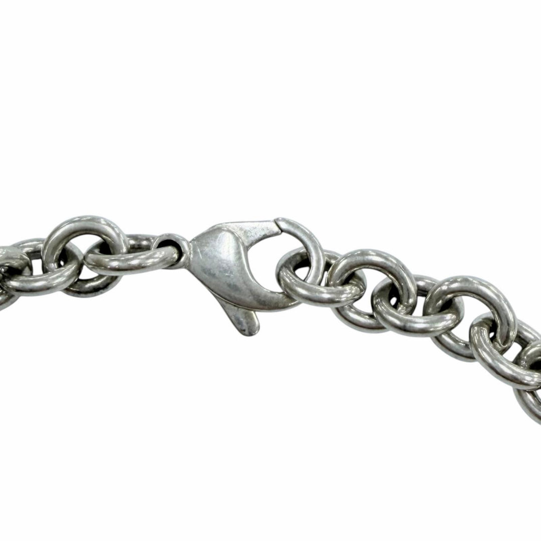 Great TIFFANY&Co. Necklace Return to Heart Lock Choker Choker Silver 925 Women