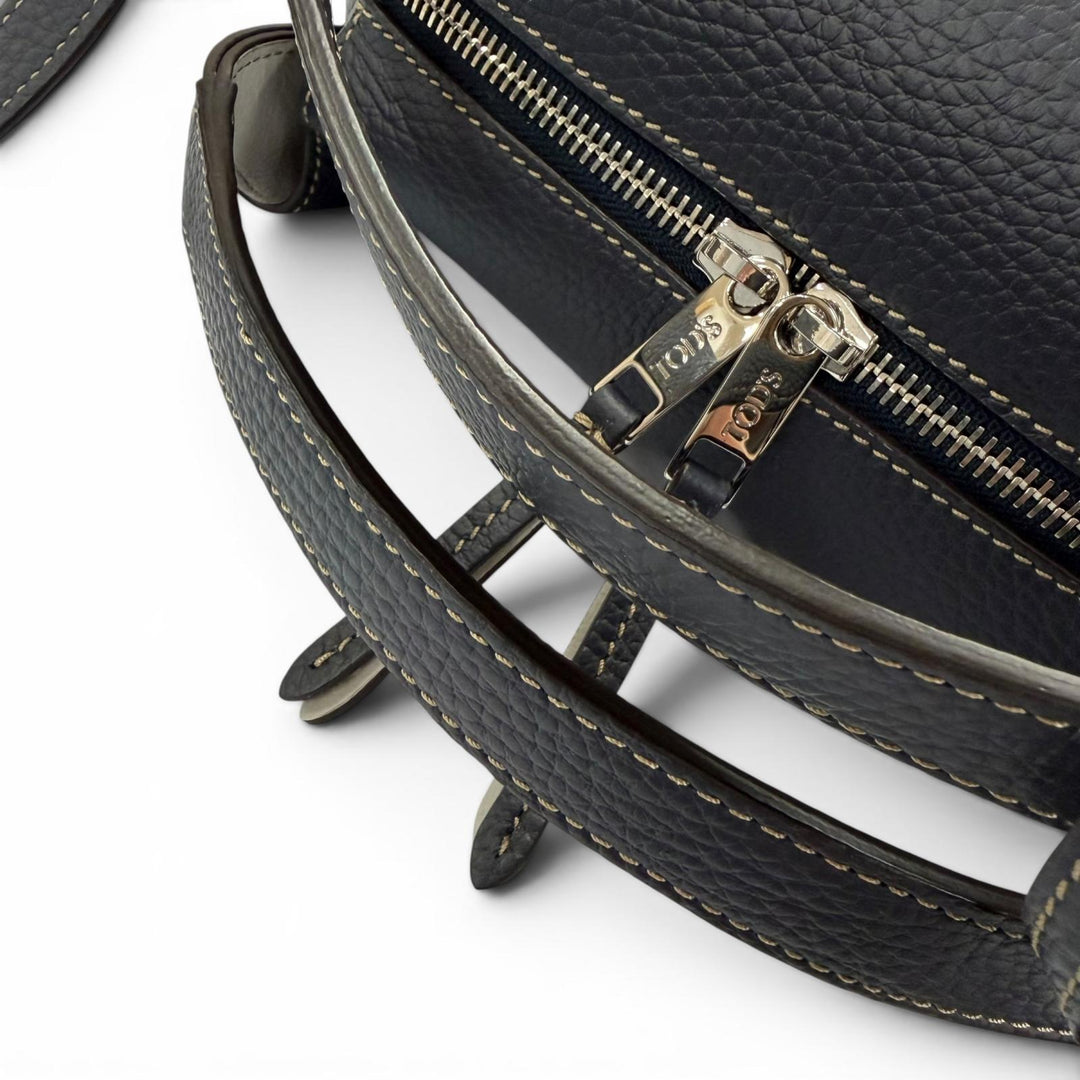 Pristine TOD’S Handbag Baulet Bag Mini Charm-attached 2-way Shoulder Bag Navy