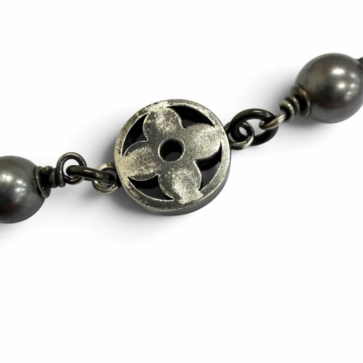 Very Good LOUIS VUITTON bracelet LV Pearl Monogram Flower