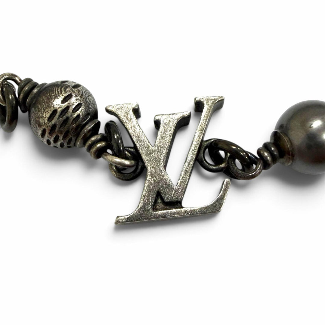 Very Good LOUIS VUITTON bracelet LV Pearl Monogram Flower