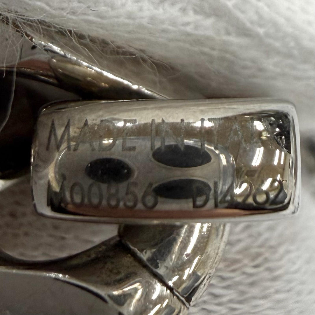 Very Good LOUIS VUITTON bracelet chain bracelet monogram Silver mens L M00856