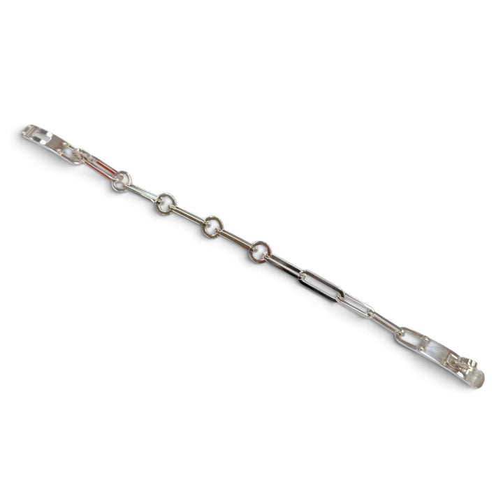 Great HERMES bracelet Kelly Chaine Simple Tour Bracelet Silver AG925 mens 19