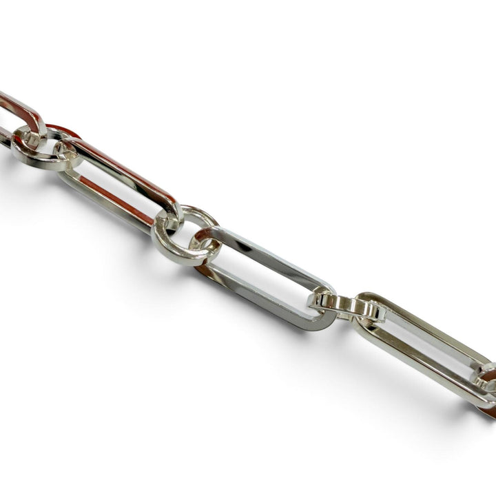 Great HERMES bracelet Kelly Chaine Simple Tour Bracelet Silver AG925 mens 19