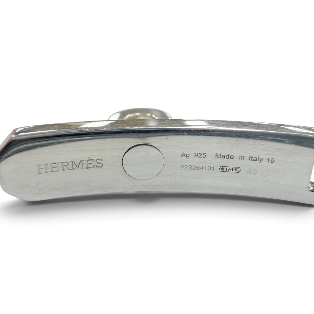 Great HERMES bracelet Kelly Chaine Simple Tour Bracelet Silver AG925 mens 19