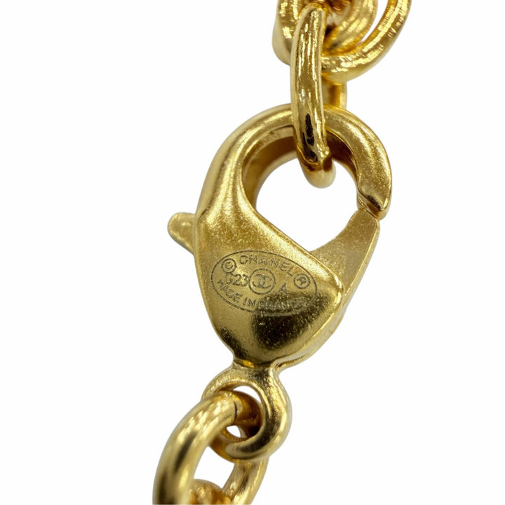 Excellent CHANEL Necklace COCO Mark African Continent Motif Métiers d'Art Dakar