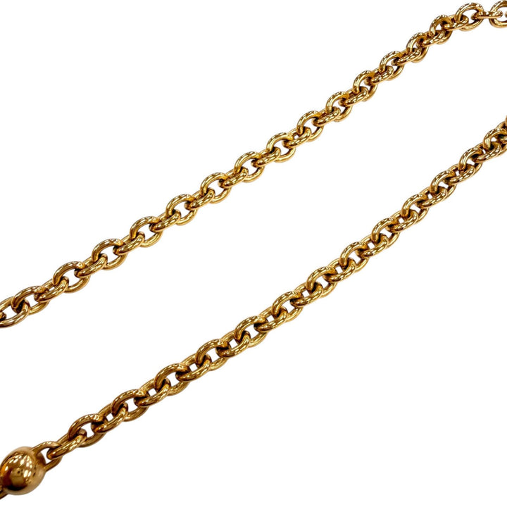 Great MIUMIU Necklace Logo Chain Choker gold ー Women 5IC059