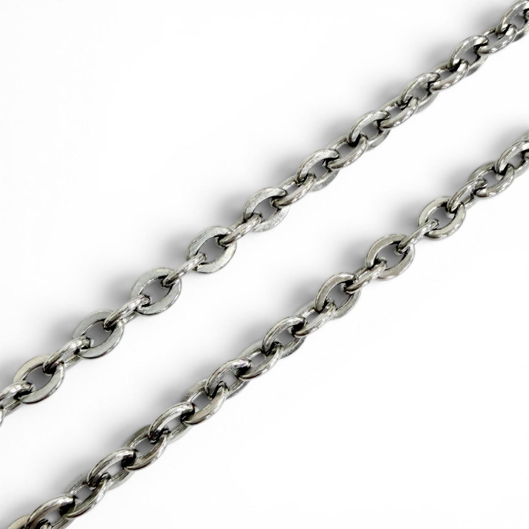Very Good BIGHAND Necklace 2007 No. 6955 Torch Motif Combo Silver 925 mens