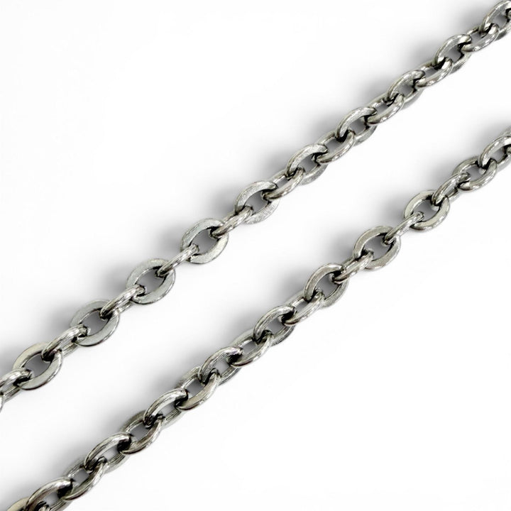 Very Good BIGHAND Necklace 2007 No. 6955 Torch Motif Combo Silver 925 mens