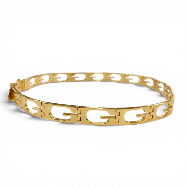 Great GUCCI belt G logo motif chain belt gold metal Women