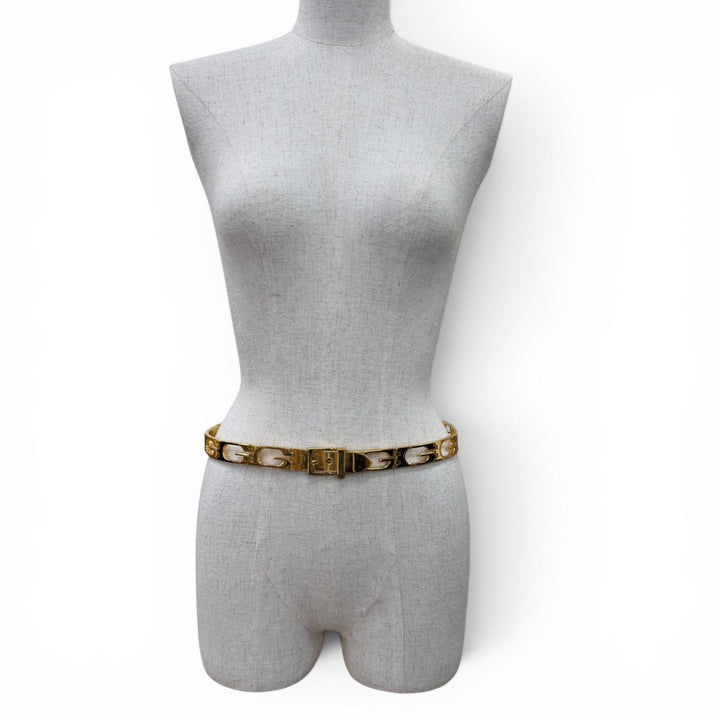 Great GUCCI belt G logo motif chain belt gold metal Women