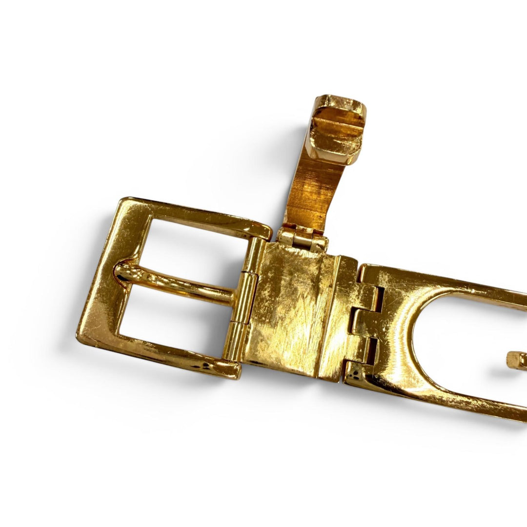 Great GUCCI belt G logo motif chain belt gold metal Women