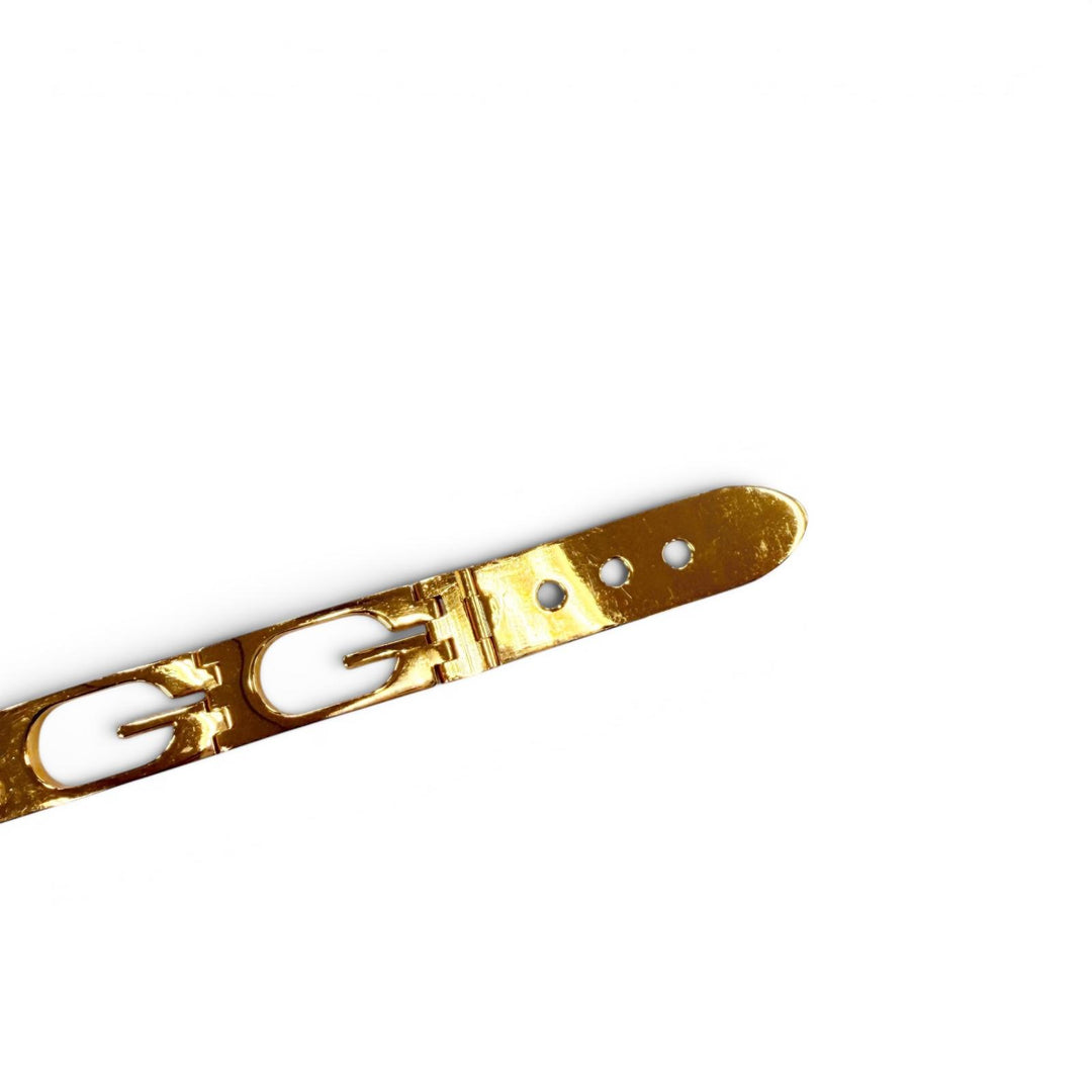 Great GUCCI belt G logo motif chain belt gold metal Women