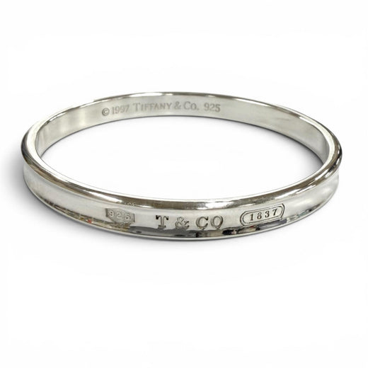 Excellent TIFFANY&Co. Bangle 1837 Narrow Bangle Silver 925 Women