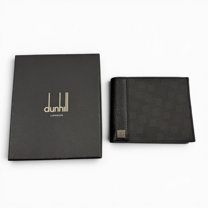 Pristine Dunhill Bifold Wallet black leather mens L2F132Z