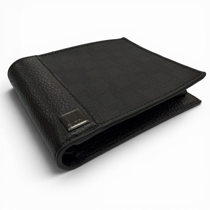 Pristine Dunhill Bifold Wallet black leather mens L2F132Z