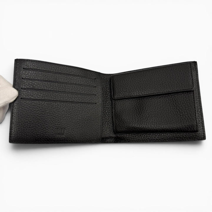 Pristine Dunhill Bifold Wallet black leather mens L2F132Z