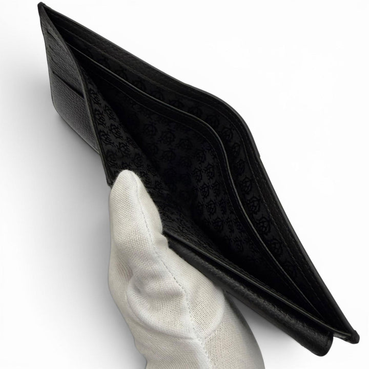 Pristine Dunhill Bifold Wallet black leather mens L2F132Z