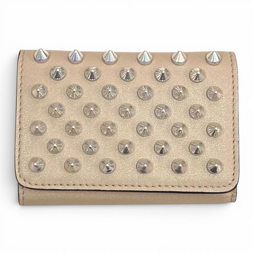 Excellent Christian Louboutin Tri-fold wallet Beige leather Women